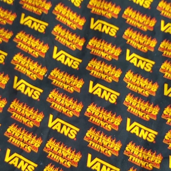 VANS X Stranger Things Bag Cinched Drawstring Canvas Shoe Pouch Skateboarding - Picture 14 of 16